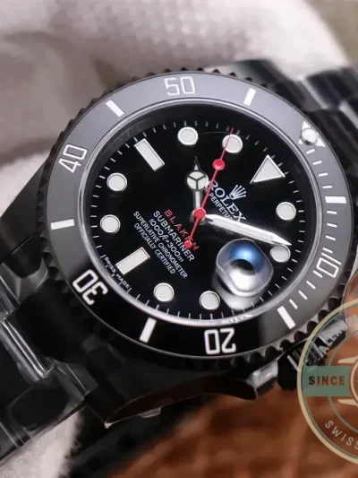 Replica Rolex Submariner BLAKEN 116610 v.9 Black Dial - Swiss-Made Clone Watch