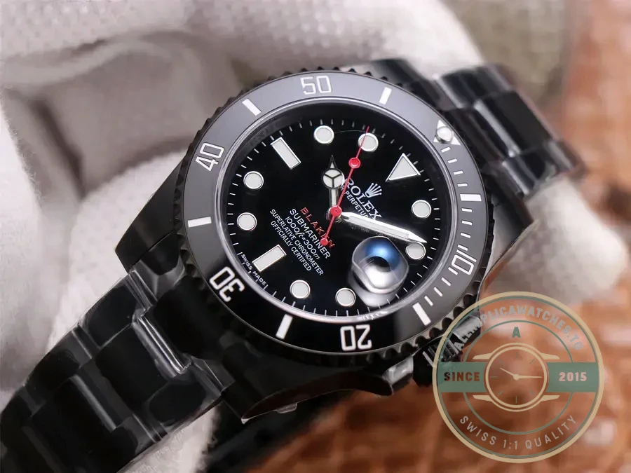 Replica Rolex Submariner BLAKEN 116610 v.9 Black Dial - Swiss-Made Clone Watch