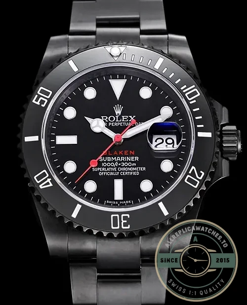 Replica Rolex Submariner BLAKEN 116610 v.9 Black Dial - 1:1 Swiss Replica Watch