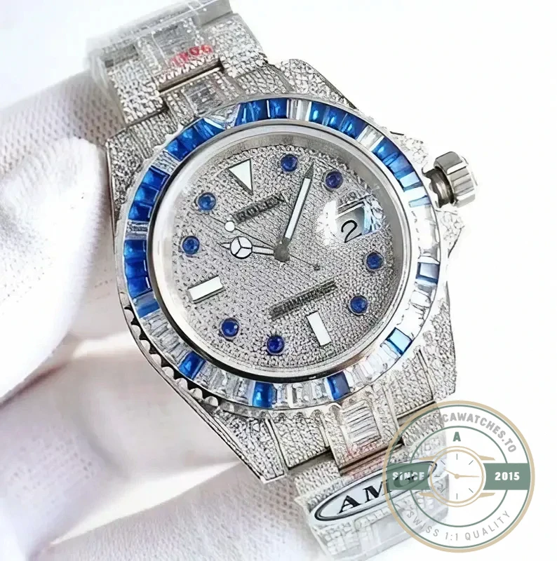 Replica Rolex Submariner Iced Out 116619LB Diamond Dial - Top-Tier Swiss Replica Watch