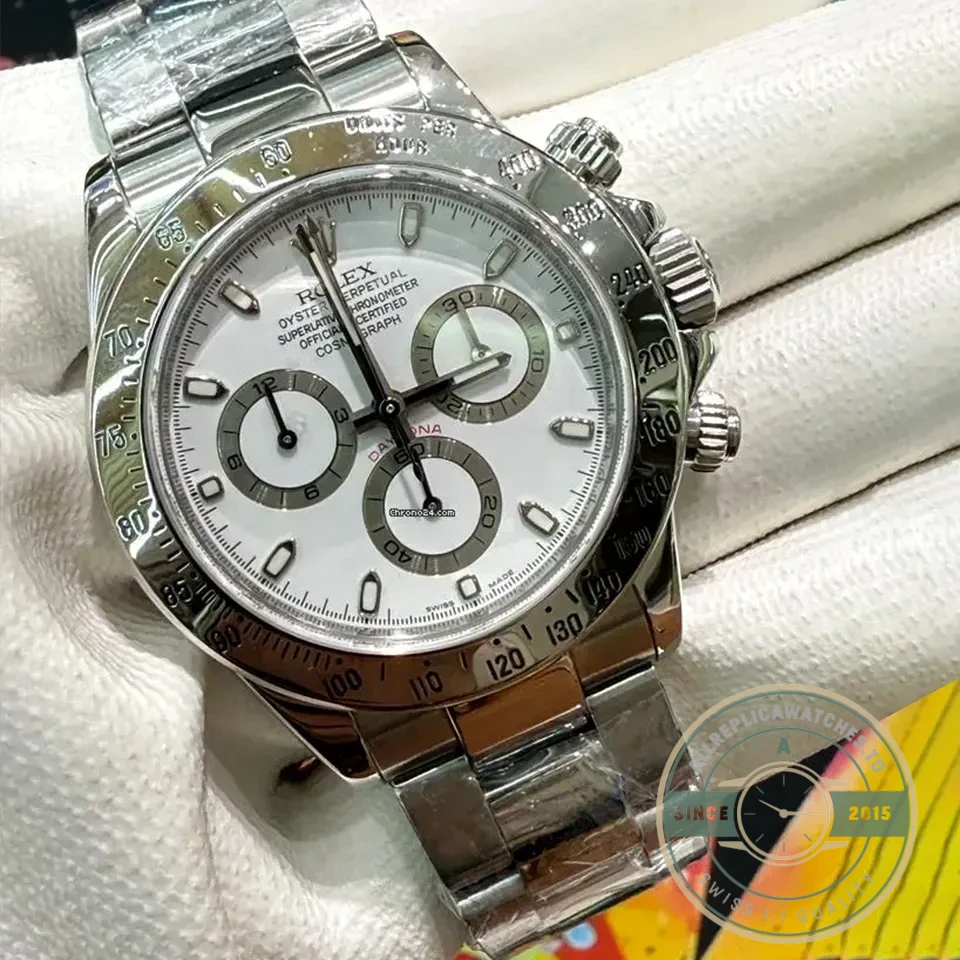 Replica Rolex Super Universe Chronograph Daytona 116500 Dial White - Budget Luxury Replica Watch
