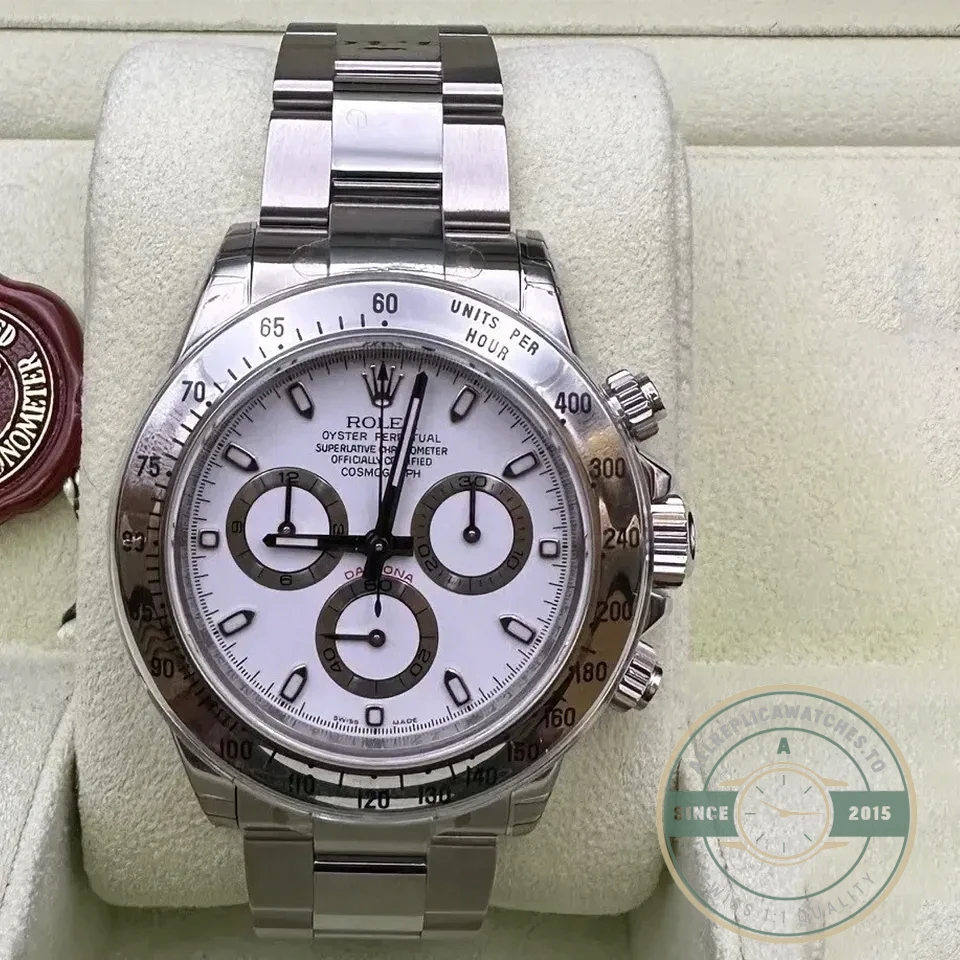 Replica Rolex Super Universe Chronograph Daytona 116500 Dial White - Budget Luxury Replica Watch