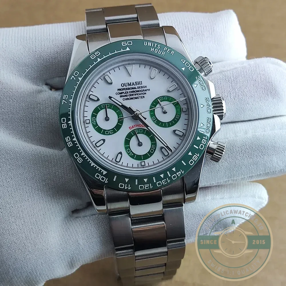 Replica Rolex Super Universe Chronograph Daytona 116500 Green Bezel - Budget Luxury Replica Watch