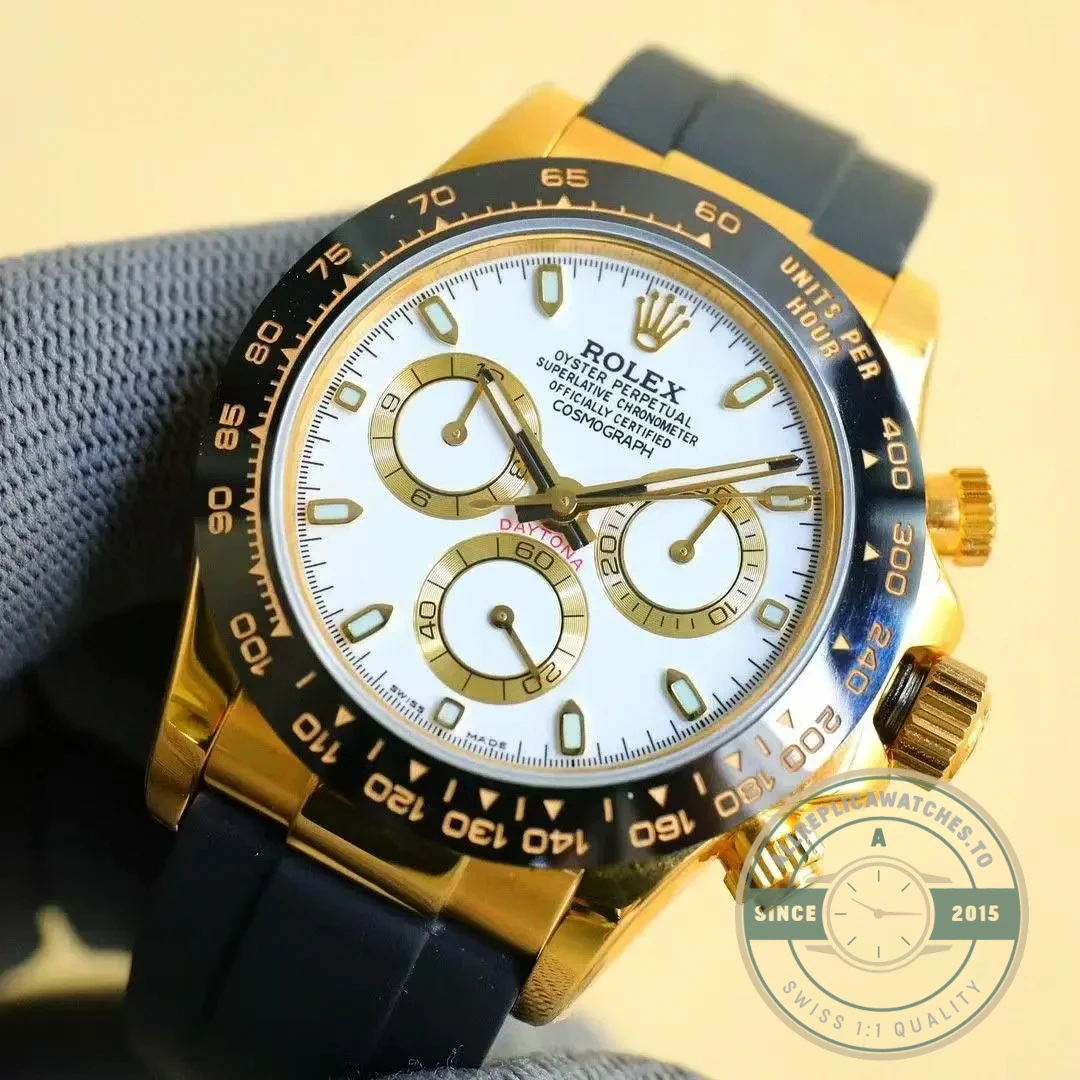 Replica Rolex Super Universe Chronograph Daytona 116515 Yellow Gold Plated - Top-Tier Swiss Replica Watch
