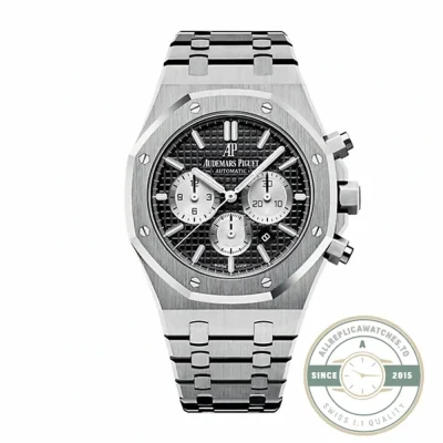 Audemars Piguet Royal Oak Chronograph 26331ST super clone, black dial – front view