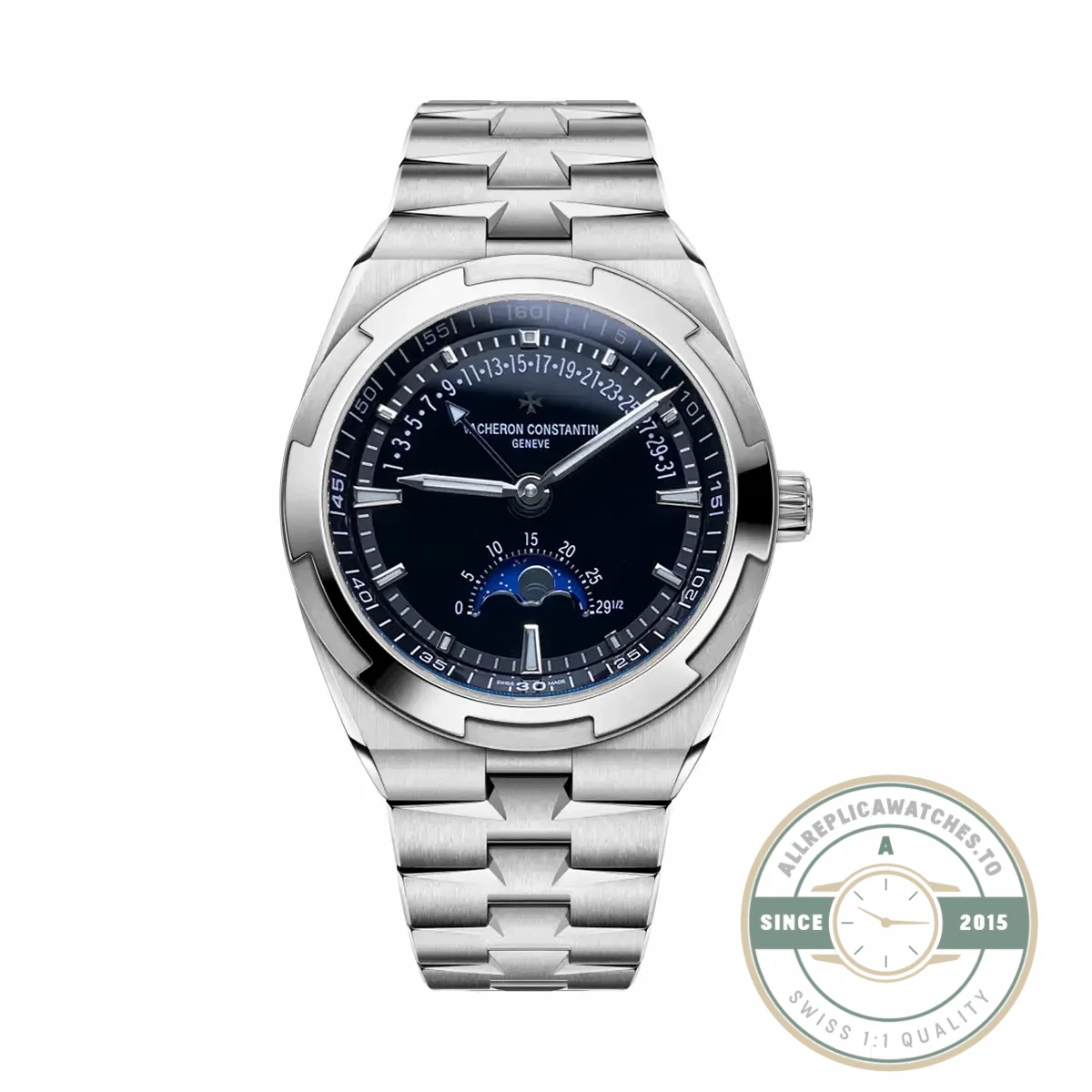 Replica Vacheron Constantin Overseas Series 4000V, 41mm Black Dial - Budget Luxury Replica Watch