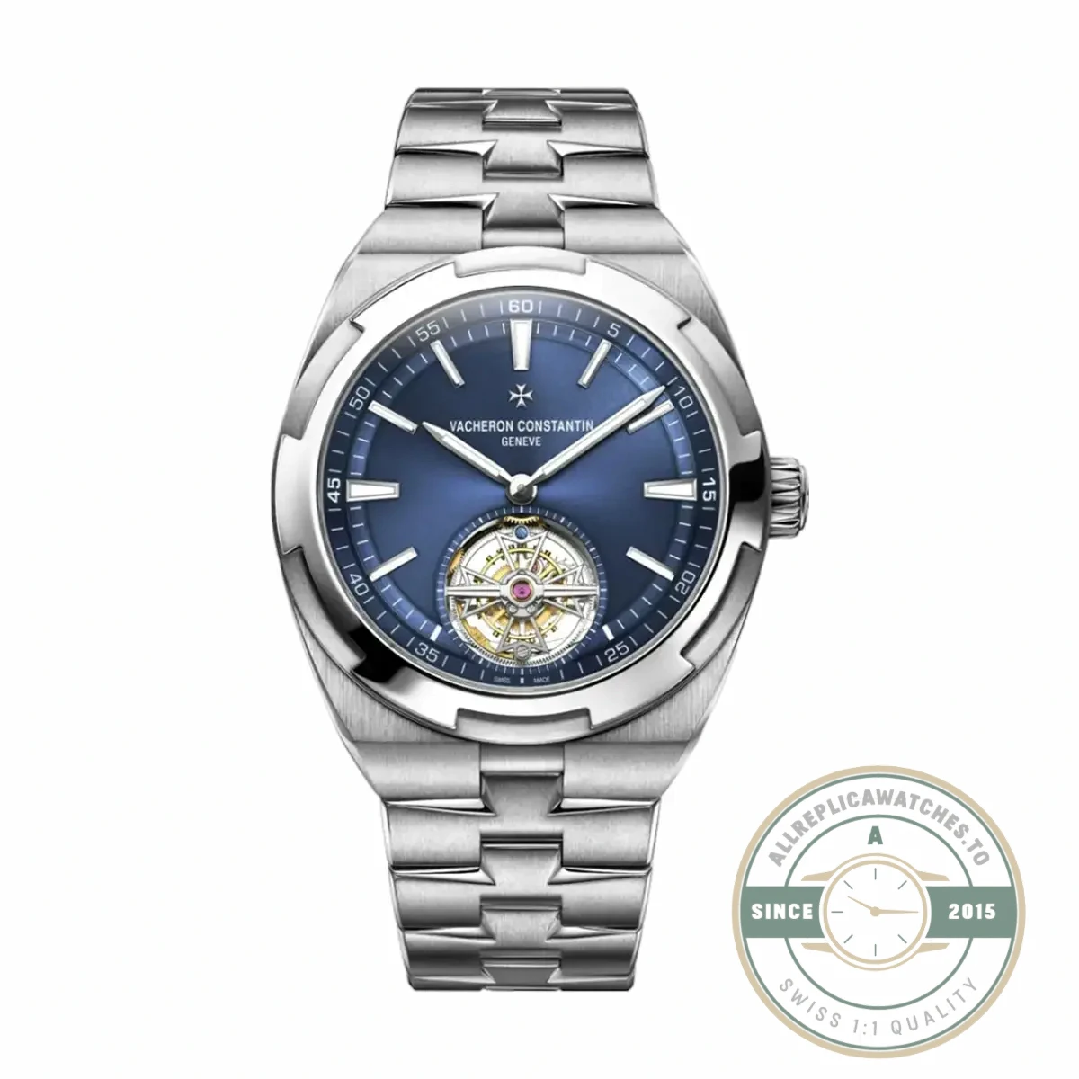 Replica Vacheron Constantin Overseas Series 6000V/210T-H032 Silver Strap - Swiss Movement Replica Watch
