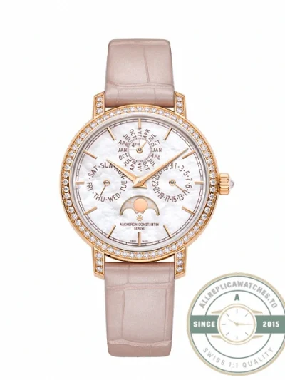 Replica Vacheron Constantin Patrimony 4305T000R-B947, 36.5mm, Pink Dial - Budget Luxury Replica Watch