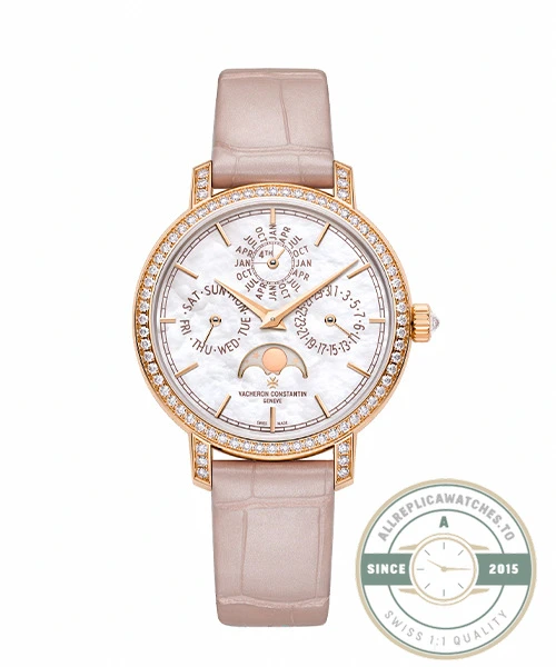 Replica Vacheron Constantin Patrimony 4305T000R-B947, 36.5mm, Pink Dial - Budget Luxury Replica Watch
