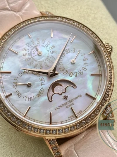Replica Vacheron Constantin Patrimony 4305T000R-B947, 36.5mm, Pink Dial - Budget Luxury Replica Watch