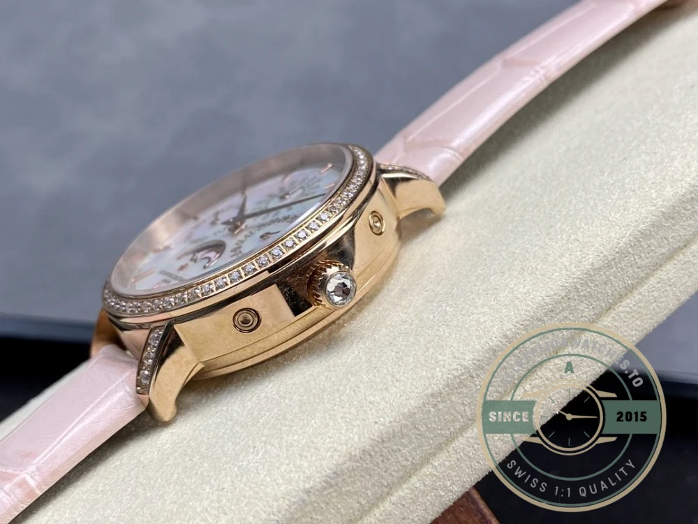 Replica Vacheron Constantin Patrimony 4305T000R-B947, 36.5mm, Pink Dial - Luxury Replica Watch