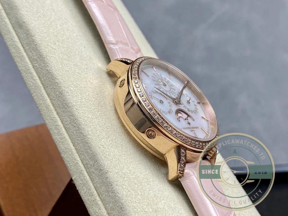 Replica Vacheron Constantin Patrimony 4305T000R-B947, 36.5mm, Pink Dial - Affordable Super Clone Watch
