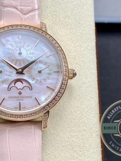 Replica Vacheron Constantin Patrimony 4305T000R-B947, 36.5mm, Pink Dial - Affordable Luxury Replica Timepiece