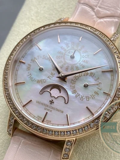 Replica Vacheron Constantin Patrimony 4305T000R-B947, 36.5mm, Pink Dial - 1:1 Swiss Replica Watch