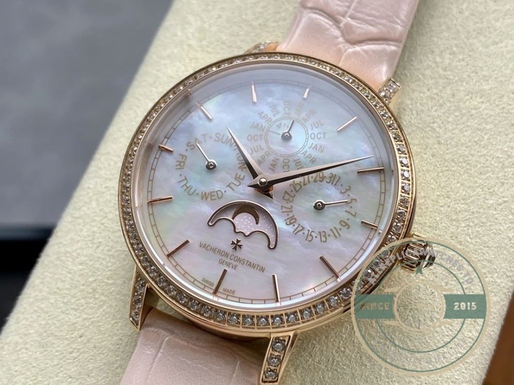 Replica Vacheron Constantin Patrimony 4305T000R-B947, 36.5mm, Pink Dial - 1:1 Swiss Replica Watch