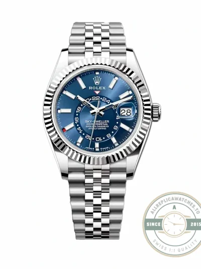 Rolex Sky-Dweller 326934 42mm Blue Dial - High-Grade Replica Watch