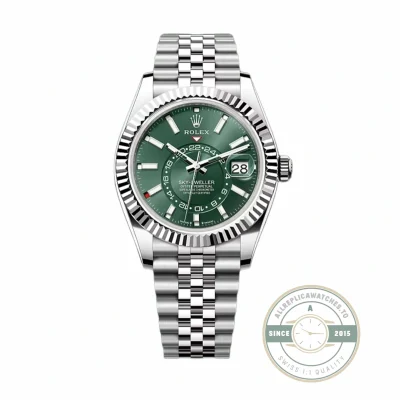 Superclone Rolex Sky-Dweller 326238 42mm Mint Dial - Affordable Luxury Replica Timepiece