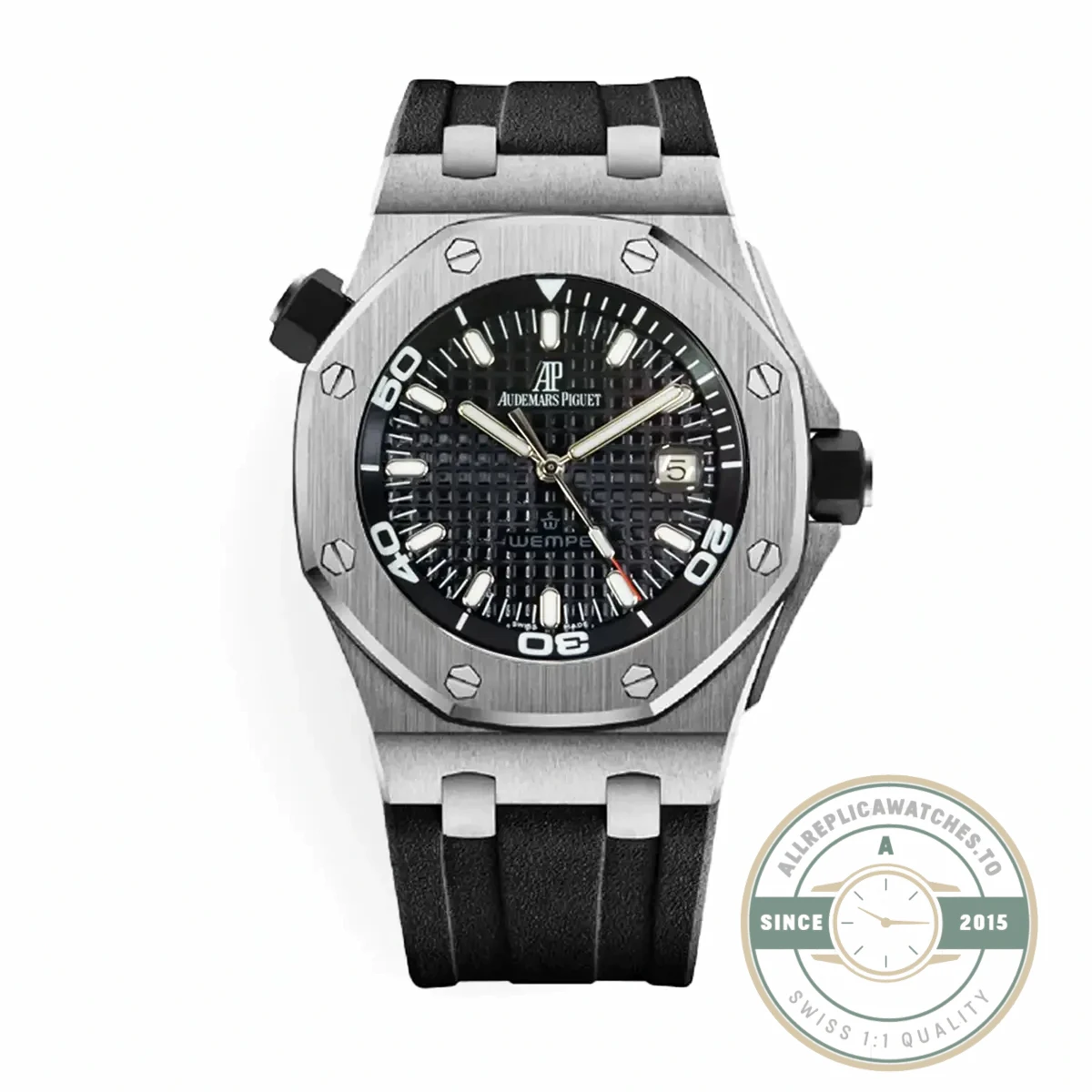 Super clone Audemars Piguet Royal Oak Offshore Black Dial 42mm 15710ST.OO.A002CA.01 - Swiss-Made Clone Watch