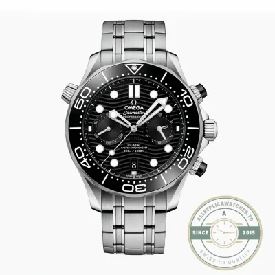 Superclone Omega Seamaster Diver 300M chronograph 210.30.44.51.01.001, black ceramic dial