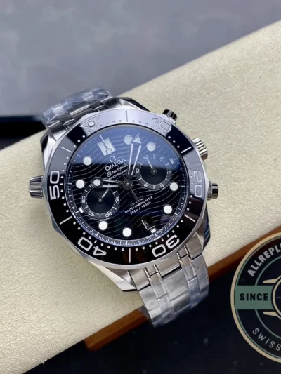 Super clone Omega Seamaster Black Dial 44mm 210.30.44.51.01.001 - Swiss-Made Clone Watch