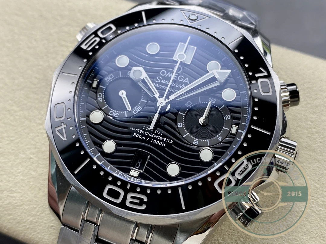 Super clone Omega Seamaster Black Dial 44mm 210.30.44.51.01.001 - Affordable Super Clone Watch