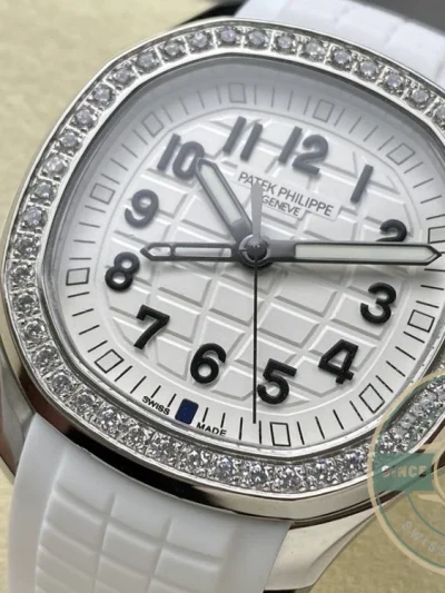 Superclone Aquanaut 5269/200R-001 Patek Philippe Luce Travel Time 38.8 mm, White gold - High-Grade Replica Watch