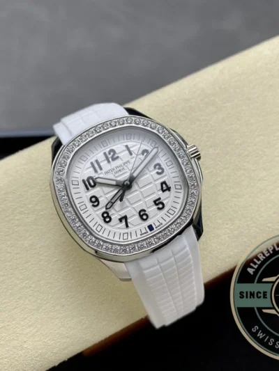 Superclone Aquanaut 5269/200R-001 Patek Philippe Luce Travel Time 38.8 mm, White gold - Premium Super Clone Watch