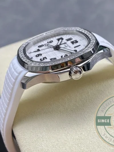 Superclone Aquanaut 5269/200R-001 Patek Philippe Luce Travel Time 38.8 mm, White gold - High-Grade Replica Watch