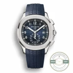 Superclone Aquanaut 5968A-001 Patek Philippe Chronograph 42.2 mm, Steel, 5968A-001 Blue Strap - Budget Luxury Replica Watch
