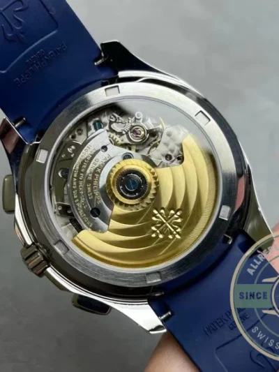 Superclone Aquanaut 5968A-001 Patek Philippe Chronograph 42.2 mm, Steel, 5968A-001 Blue Strap - Budget Luxury Replica Watch