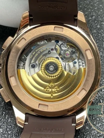 Superclone Aquanaut 5968R-001 Patek Philippe Chronograph 42.2 mm, Rose gold, Brown Dial - Best Quality Replica Watch