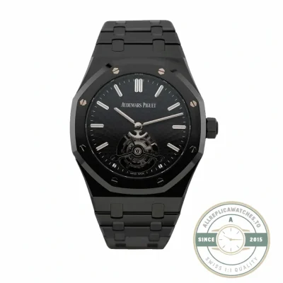 Audemars Piguet Royal Oak Tourbillon 26522CE super clone, black ceramic – front view