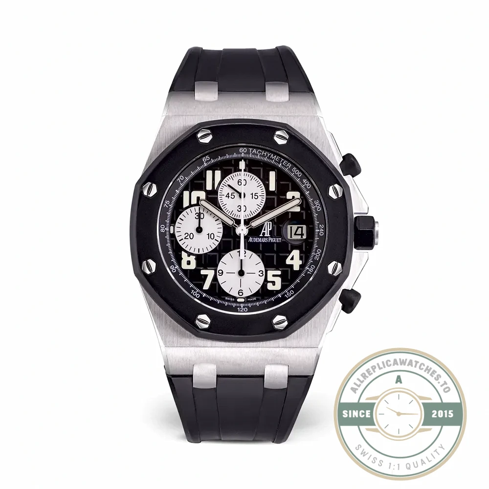 Superclone Audemars Piguet Royal Oak Offshore Black Ceramic Dial 44mm 26170ST.OO.D101CR.01 - Best Quality Replica Watch