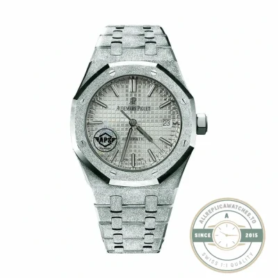 Audemars Piguet Royal Oak 37mm 15454BC super clone, white gold look – front view