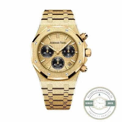 Audemars Piguet Royal Oak Chronograph 26240BA super clone, yellow gold-tone – front view