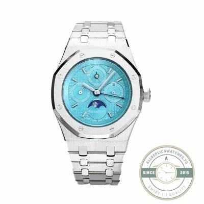 Audemars Piguet Royal Oak Perpetual Calendar 26574PT super clone, platinum look – front view