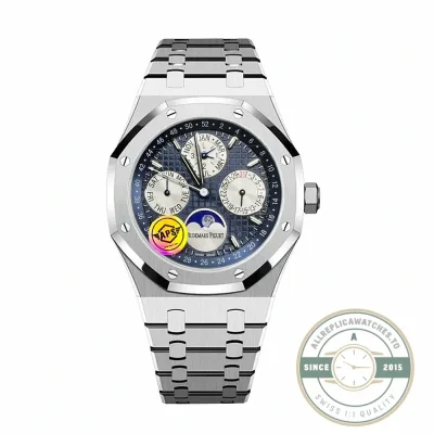 Audemars Piguet Royal Oak Perpetual Calendar 26579CB super clone, white ceramic – front view
