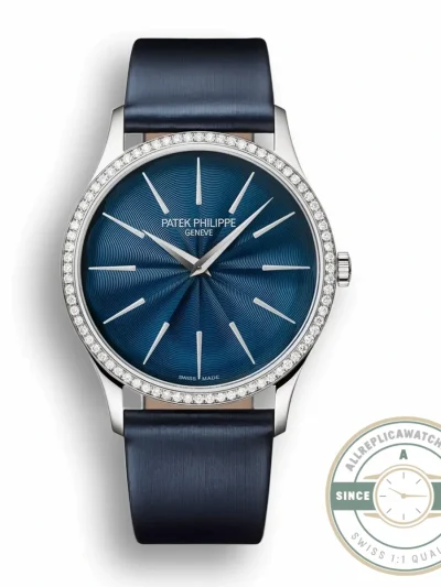 Superclone Calatrava 4997/200G-001Patek Philippe Ladies Joaillerie 35 mm, White gold - Best Quality Replica Watch