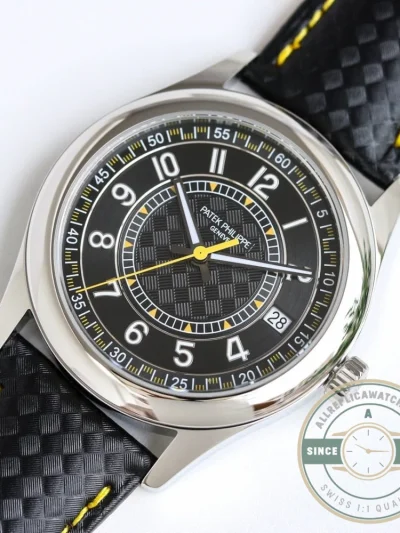 Superclone Calatrava 6007G-001 Patek Philippe DATE, SWEEP SECONDS. 40 mm, White gold, 6007G-001 - Top-Tier Swiss Replica Watch