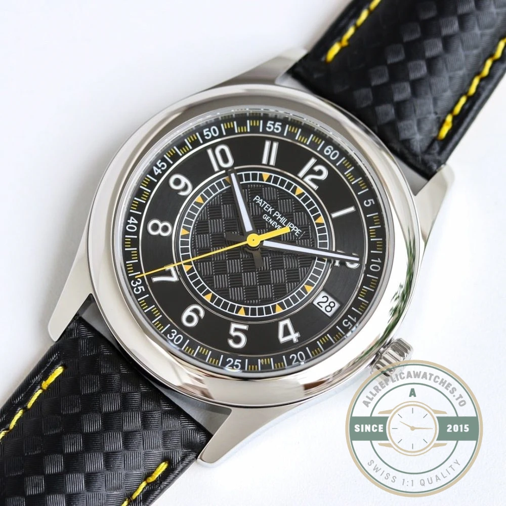 Superclone Calatrava 6007G-001 Patek Philippe DATE, SWEEP SECONDS. 40 mm, White gold, 6007G-001 - Top-Tier Swiss Replica Watch