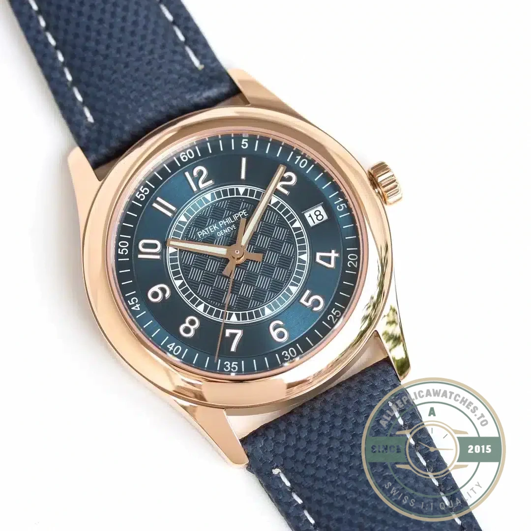 Superclone Calatrava 6007G-011 Patek Philippe DATE, SWEEP SECONDS. 40 mm, Gold - Affordable Luxury Replica Timepiece