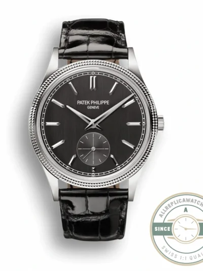 Superclone Calatrava 6119G-001 Patek Philippe 39 mm, White gold - Premium Super Clone Watch