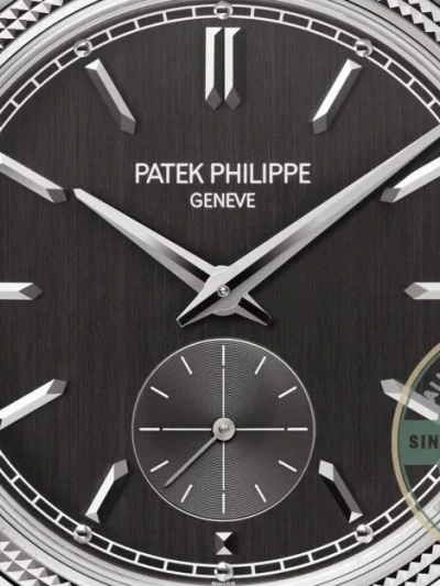 Superclone Calatrava 6119G-001 Patek Philippe 39 mm, White gold - High-Grade Replica Watch