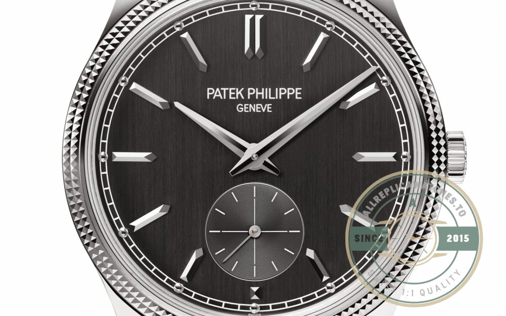 Superclone Calatrava 6119G-001 Patek Philippe 39 mm, White gold - High-Grade Replica Watch