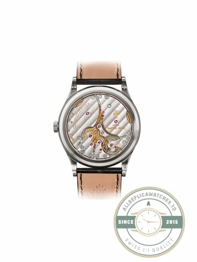 Superclone Calatrava 6119G-001 Patek Philippe 39 mm, White gold - Affordable Super Clone Watch