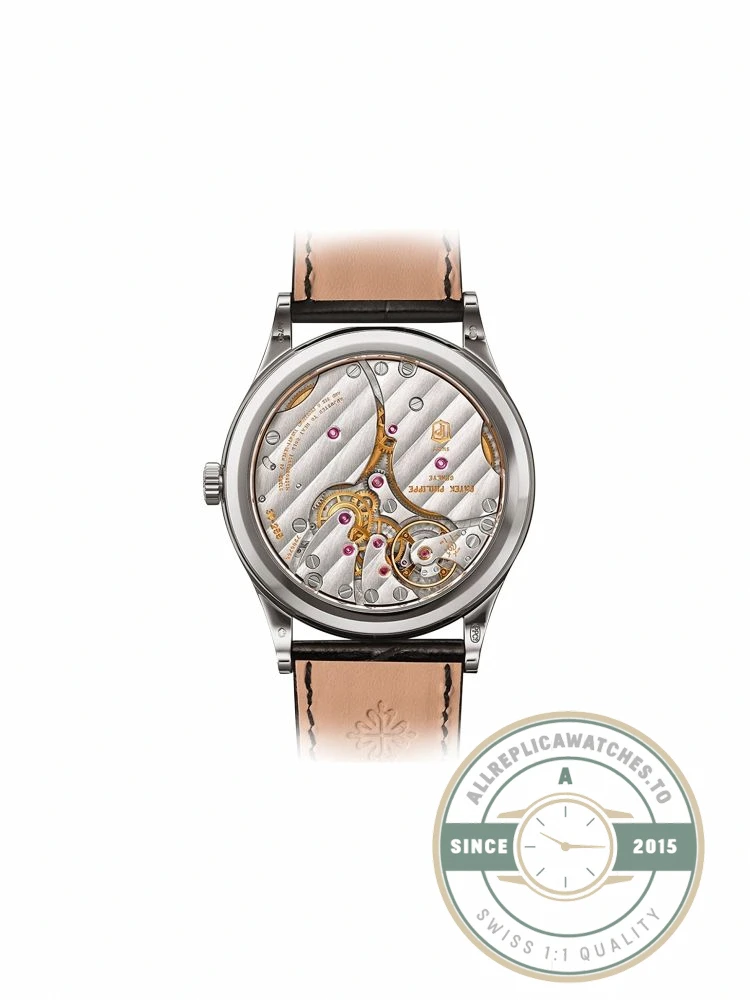 Superclone Calatrava 6119G-001 Patek Philippe 39 mm, White gold - Affordable Super Clone Watch