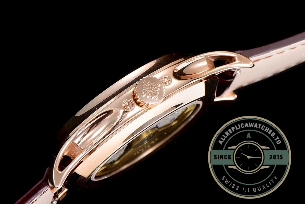 Superclone Complications 5205G-001 ANNUAL CALENDAR, MOON PHASES. 40 mm, Rose Gold, White Dial - Affordable Super Clone Watch