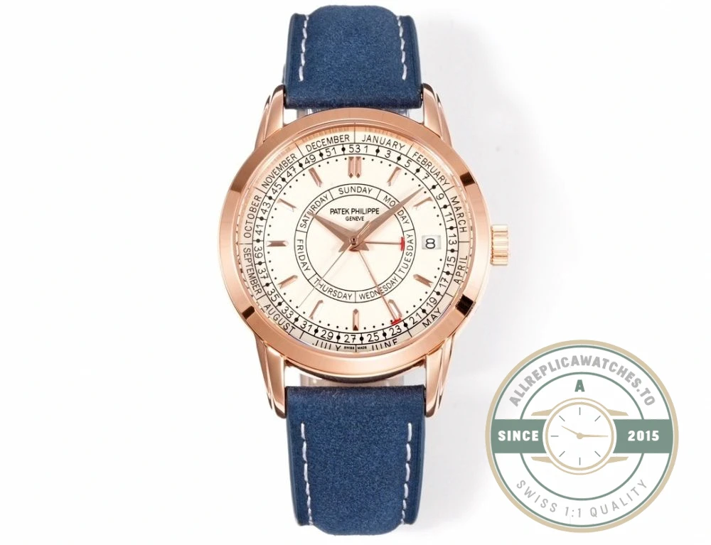 Superclone Complications 5212A-002 Patek Philippe CALATRAVA WEEKLY CALENDAR. 40 mm, Gold - Best Quality Replica Watch