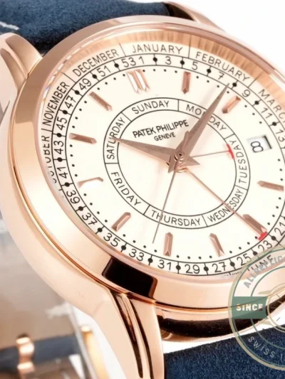 Superclone Complications 5212A-002 Patek Philippe CALATRAVA WEEKLY CALENDAR. 40 mm, Gold - Swiss-Made Clone Watch