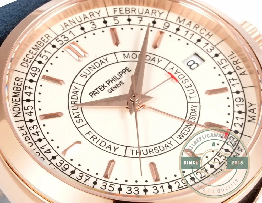 Superclone Complications 5212A-002 Patek Philippe CALATRAVA WEEKLY CALENDAR. 40 mm, Gold - High-Grade Replica Watch